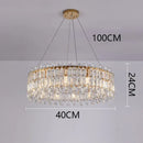 GobekUsa Crystal Chandelier: Luxury Living Room & Bedroom Pendant Light | Elegant Ceiling Lamp