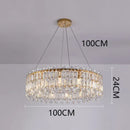 GobekUsa Crystal Chandelier: Luxury Living Room & Bedroom Pendant Light | Elegant Ceiling Lamp