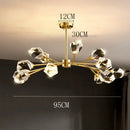 GobekUsa Crystal Chandelier: Luxury Living Room Dining Ceiling Light