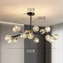 GobekUsa Crystal Chandelier: Luxury Living Room & Dining Room Ceiling Light