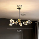 GobekUsa Crystal Chandelier: Luxury Living Room Dining Ceiling Light