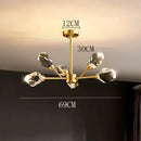 GobekUsa Crystal Chandelier: Luxury Living Room Dining Ceiling Light