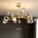 GobekUsa Crystal Chandelier: Luxury Living Room Dining Ceiling Light