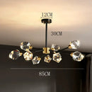 GobekUsa Crystal Chandelier: Luxury Living Room Dining Ceiling Light