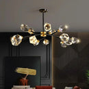 GobekUsa Crystal Chandelier: Luxury Living Room Dining Ceiling Light