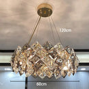 GobekUsa Crystal Chandelier | Luxury Living Room Dining Light | Modern Ceiling Lamp