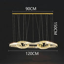 GobekUsa Crystal Chandelier: Luxury Living Room & Dining Room Pendant Light