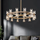 GobekUsa Crystal Chandelier: Luxury Living Room & Dining Room Pendant Light
