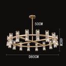 GobekUsa Crystal Chandelier: Luxury Living Room & Dining Room Pendant Light