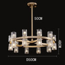 GobekUsa Crystal Chandelier: Luxury Living Room & Dining Room Pendant Light