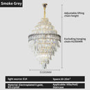 GobekUsa Crystal Chandelier: Luxury Living Room Lamp, Modern Design, Elegant Lighting Option