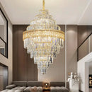 GobekUsa Crystal Chandelier: Luxury Living Room Lamp, Modern Design, Elegant Lighting Option