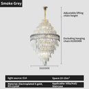 GobekUsa Crystal Chandelier: Luxury Living Room Lamp, Modern Design, Elegant Lighting Option