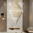 GobekUsa Crystal Chandelier: Luxury Living Room Lamp, Modern Design, Elegant Lighting Option