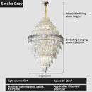 GobekUsa Crystal Chandelier: Luxury Living Room Lamp, Modern Design, Elegant Lighting Option