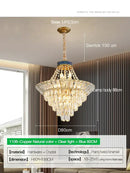 GobekUsa Crystal Chandelier: Luxury Living Room Lighting in Modern European Style for Villa