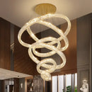 GobekUsa Crystal Chandelier: Luxury Living Room Pendant Light, Stair Lamp & Ceiling Lighting
