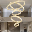 GobekUsa Crystal Chandelier: Luxury Living Room Pendant Light, Stair Lamp & Ceiling Lighting