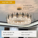 GobekUsa Crystal Chandelier: Luxury Modern Lighting for Living Room, Bedroom, Kitchen