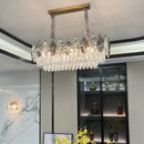 GobekUsa Crystal Chandelier: Luxury Modern Lighting for Living Room, Bedroom, Kitchen