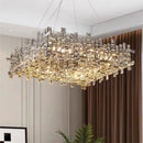 GobekUsa Crystal Chandelier: Luxury Modern Lighting for Living Room, Dining Room, Office, Villa