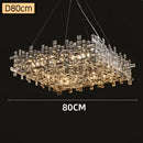GobekUsa Crystal Chandelier: Luxury Modern Lighting for Living Room, Dining Room, Office, Villa