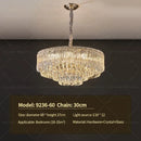 GobekUsa Crystal Chandelier: Luxury Modern Room Lighting for Living Room, Dining Room, Bedroom