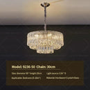 GobekUsa Crystal Chandelier: Luxury Modern Room Lighting for Living Room, Dining Room, Bedroom