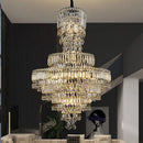 GobekUsa Crystal Chandelier: Luxury Modern Staircase & Living Room, Hotel & Villa Lighting