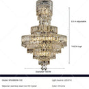 GobekUsa Crystal Chandelier: Luxury Modern Staircase & Living Room, Hotel & Villa Lighting
