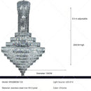 GobekUsa Crystal Chandelier: Luxury Modern Staircase & Living Room, Hotel & Villa Lighting