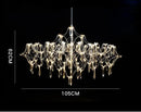 GobekUsa Crystal Chandelier: Luxury Modern Starry Ceiling Light for Living Room, Bedroom, Restaurant