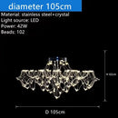 GobekUsa Crystal Chandelier: Luxury Modern Starry Ceiling Light for Living Room, Bedroom, Restaurant