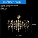 GobekUsa Crystal Chandelier: Luxury Modern Starry Ceiling Light for Living Room, Bedroom, Restaurant