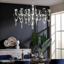 GobekUsa Crystal Chandelier: Luxury Modern Starry Ceiling Light for Living Room, Bedroom, Restaurant