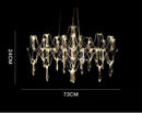 GobekUsa Crystal Chandelier: Luxury Modern Starry Ceiling Light for Living Room, Bedroom, Restaurant