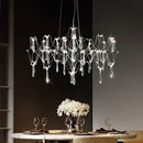 GobekUsa Crystal Chandelier: Luxury Modern Starry Ceiling Light for Living Room, Bedroom, Restaurant
