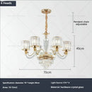 GobekUsa Crystal Chandelier: Luxury Nordic Home Lamps for Living Room, Bedroom, Dining & Study