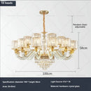 GobekUsa Crystal Chandelier: Luxury Nordic Home Lamps for Living Room, Bedroom, Dining & Study