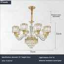 GobekUsa Crystal Chandelier: Luxury Nordic Home Lamps for Living Room, Bedroom, Dining & Study