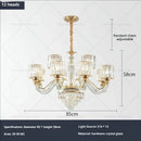 GobekUsa Crystal Chandelier: Luxury Nordic Home Lamps for Living Room, Bedroom, Dining & Study