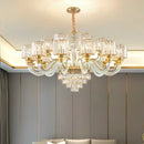 GobekUsa Crystal Chandelier: Luxury Nordic Home Lamps for Living Room, Bedroom, Dining & Study