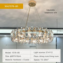 GobekUsa Crystal Chandelier: Luxury Nordic Post-modern Design for Living Room, Bedroom, Dining Room