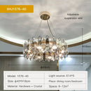 GobekUsa Crystal Chandelier: Luxury Nordic Post-modern Design for Living Room, Bedroom, Dining Room