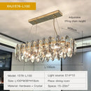 GobekUsa Crystal Chandelier: Luxury Nordic Post-modern Design for Living Room, Bedroom, Dining Room