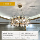 GobekUsa Crystal Chandelier: Luxury Nordic Post-modern Design for Living Room, Bedroom, Dining Room