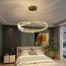 GobekUsa Crystal Chandelier: Luxury Pendant Lamp for Living Room and Bedroom