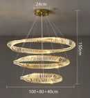 GobekUsa Crystal Chandelier: Luxury Pendant Lamp for Living Room and Bedroom