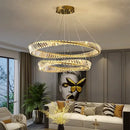 GobekUsa Crystal Chandelier: Luxury Pendant Lamp for Living Room and Bedroom