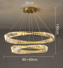 GobekUsa Crystal Chandelier: Luxury Pendant Lamp for Living Room and Bedroom